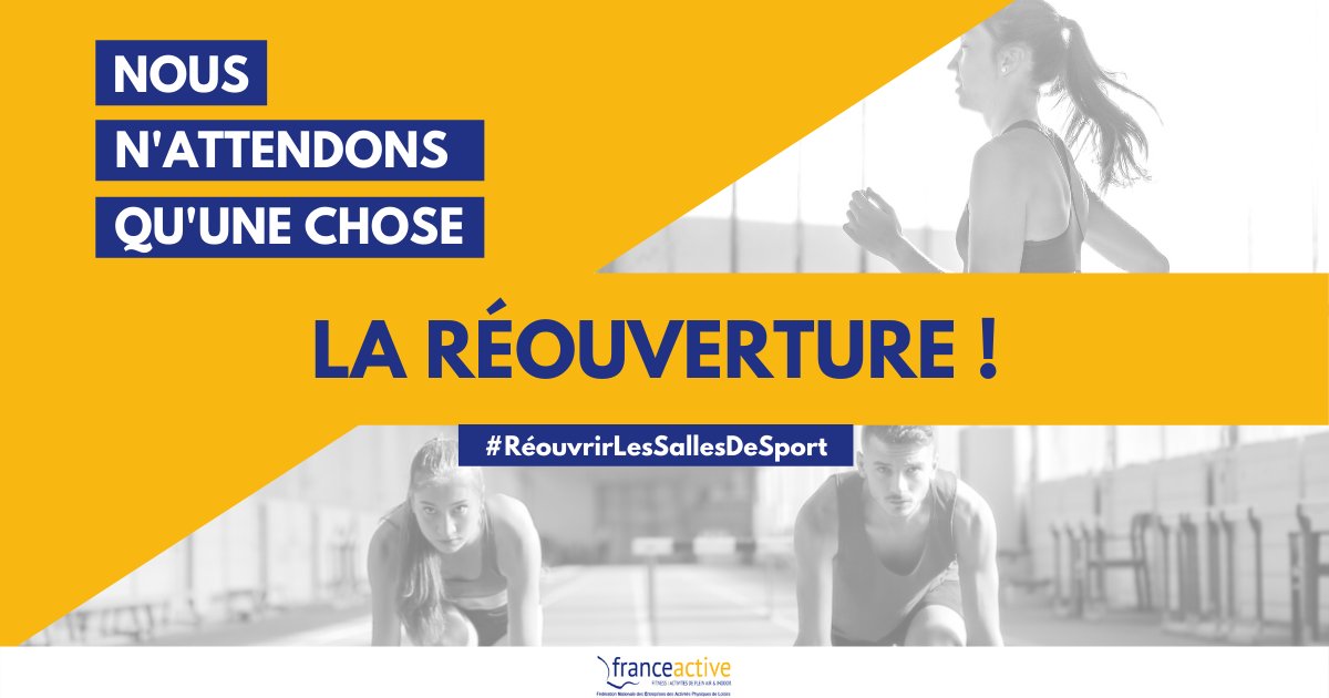 MarcBarisano's tweet photo. Être en bonne santé dépend de nous : bougeons !
Rassemblons-nous dans toutes les grandes villes de France le 10 avril !
France Active répond à vos questions et vous aide à l'organiser, écrivez à 10avril2021@franceactive-fneapl.fr
#RéouvrirLesSallesDeSports #fitness #gouvernement https://t.co/aezhci4hIl