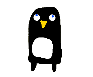 NotDrival's tweet photo. When your son draws you a penguin. Shame it wasn't thinner to resemble me... do you think he's trying to tell me something? #randomtweet #dadsthought https://t.co/MDmnDkZvzY