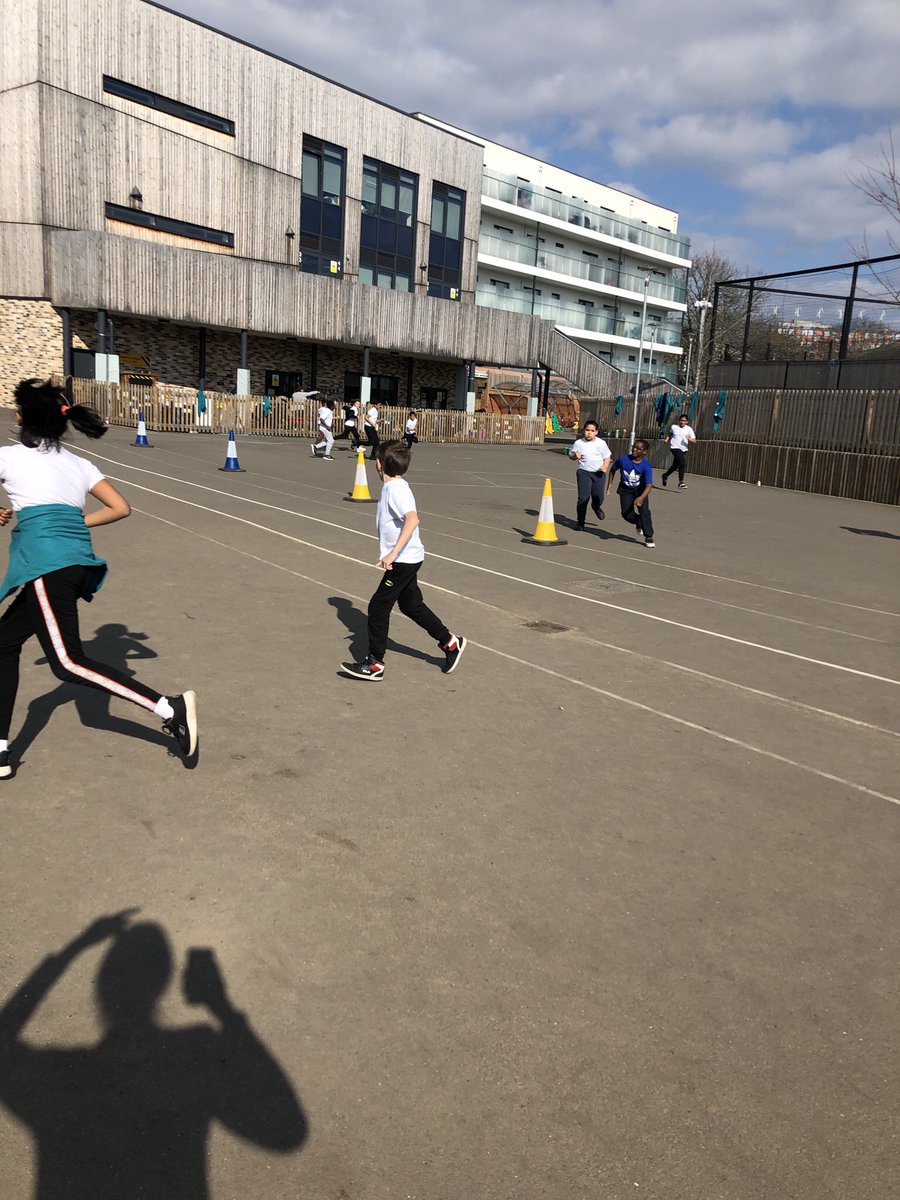 Year5WT_sch's tweet photo. Hawthorn class took advantage of the sunny weather today to practise their running! The first week of #Couchto5K training was successful, we soon learnt to pace ourselves! Well done, everyone! Some fantastic collaboration and drive to keep going. 🏃‍♀️🏃 https://t.co/2kpolTnKSt