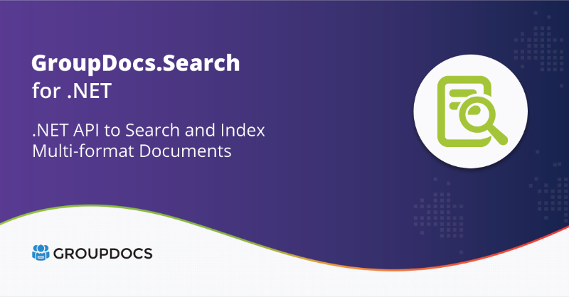 GroupDocs's tweet photo. GroupDocs Search for .NET is a document and text #search API for #business applications developed in C#, #ASP .NET, and other .NET technologies.

Learn more: https://t.co/6u2FYNiBwK