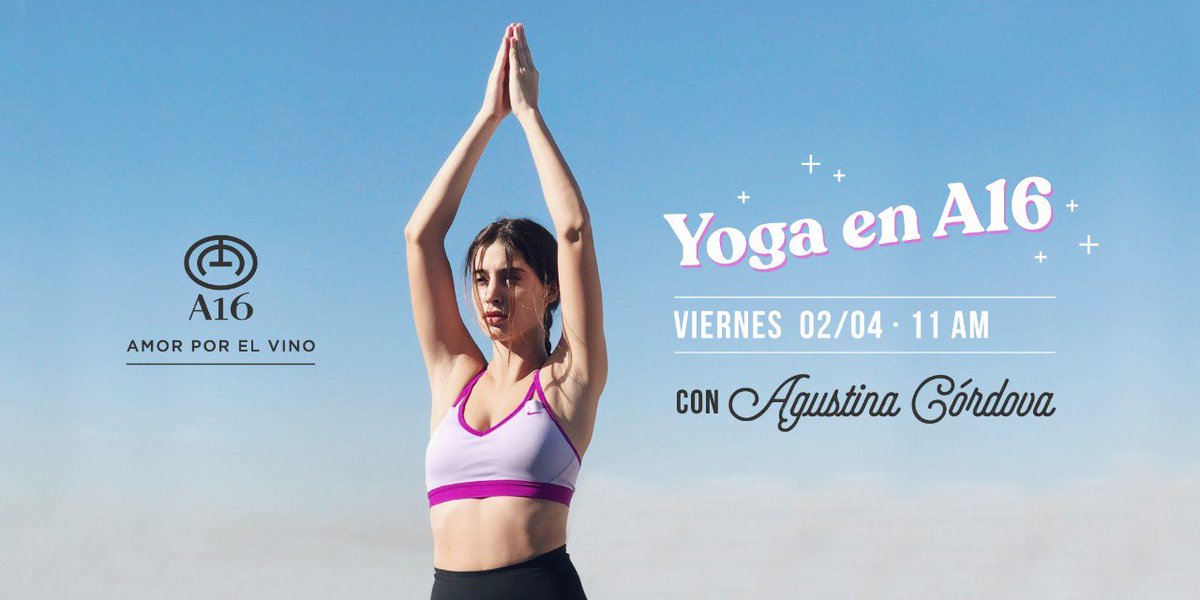 Bodega A16 (@bodegaa16) on Twitter photo Vení a <a href="/BodegaA16/">Bodega A16</a> Yoga con <a href="/agustinacordova/">Agustina Cordova.</a> el 2/4 a las 11 Hs. Inscribite en el siguiente link bit.ly/3vPFINU #Mendoza #argentina #Yoga Vení a <a href="/BodegaA16/">Bodega A16</a> Yoga con <a href="/agustinacordova/">Agustina Cordova.</a> el 2/4 a las 11 Hs. Inscribite en el siguiente link bit.ly/3vPFINU #Mendoza #argentina #Yoga