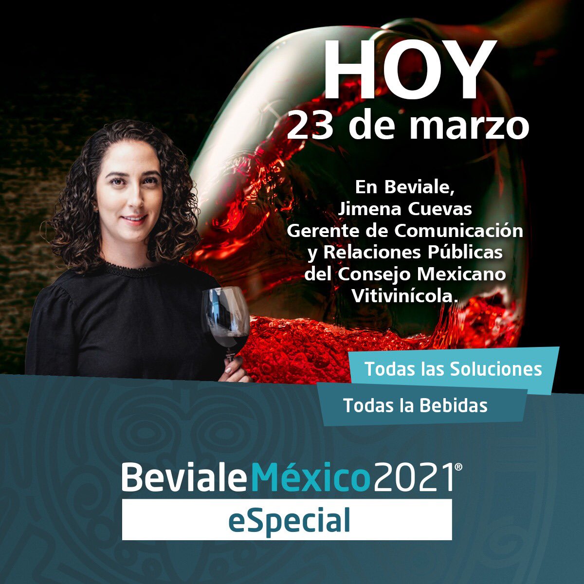 BevialeMexico's tweet photo. HOY en vivo y en directo de 14:00 a las 14:30 horas podrás conocer “La historia del vino y las características de la región”. Dentro de la plataforma virtual de Beviale eSpecial 2021.
@cmv_mx 
Regístrate aquí:
https://t.co/x4UjROFWmG… #industria de #bebidas #soluciones https://t.co/QZo47RK9e3