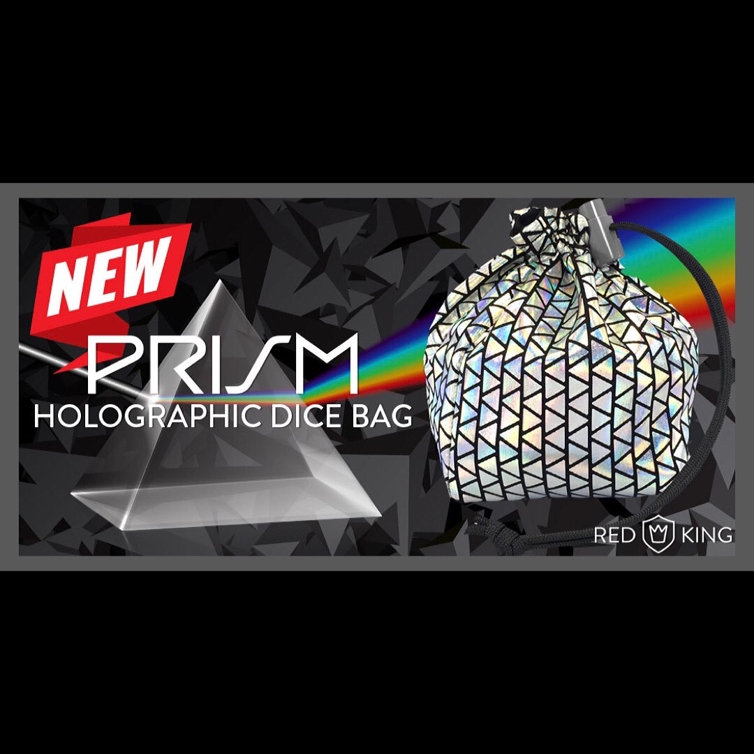 TheRedKingCo's tweet photo. **NEW** Get our new Prism Holographic Dice Bag available now at https://t.co/odmXGq2qD9 #prism 🌈 #dicebags #dice https://t.co/Fr9f9fQ6d5
