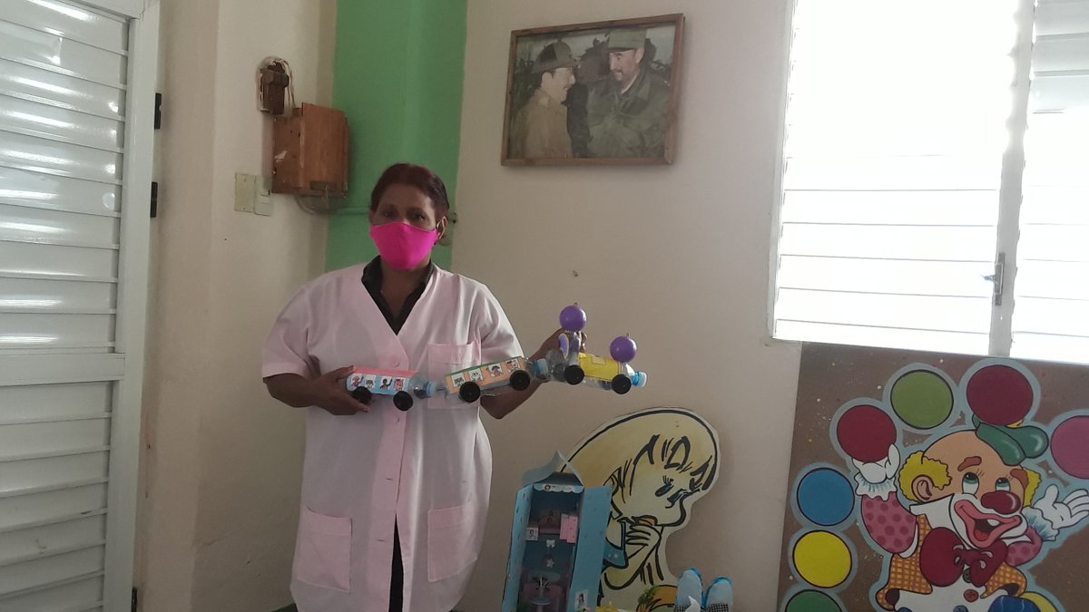 PrimeraInfanc15's tweet photo. Festival de juguetes  realizado en el Círculo Infantil  "Dulce Sonrisa" celebrando el 60 Aniversario de su creació con apoyo de la familia; cumpliendo todas las medidas higiénicas- sanitarias. Orgullo de nuestra Revolución.   #SomosContinuidad 💯🇨🇺💞 https://t.co/TvGYUypVA0