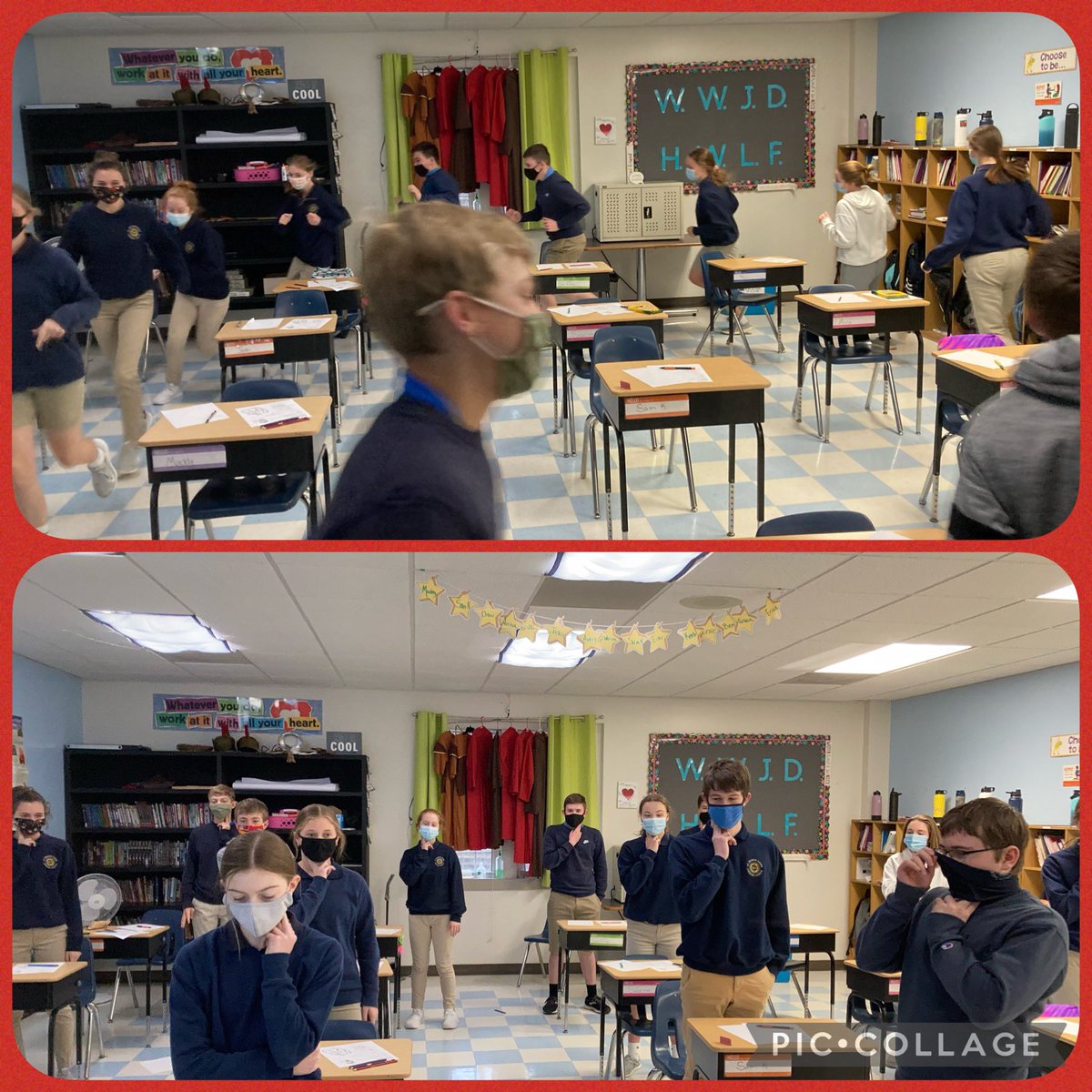 sfxtigers's tweet photo. Last week, 8th grade got their hearts pumping while learning about how activity effects your heart rate! 🫀💪 #SFXTigerPride #1Faith1Family1SFX https://t.co/yiCV0BLZZb