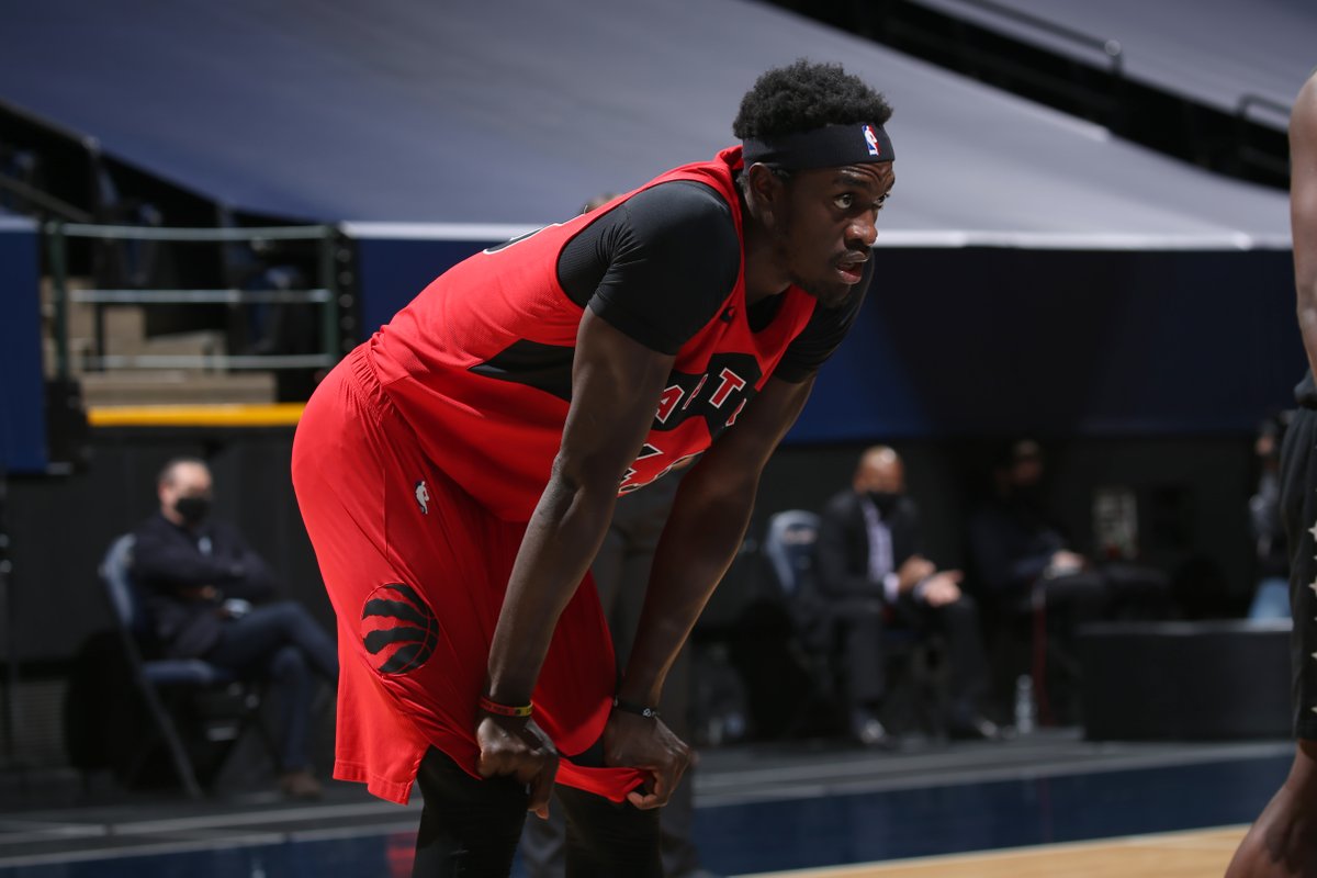 BleacherReport's tweet photo. The Raptors have fined Pascal Siakam $50,000 after he directed “heated choice words” toward HC Nick Nurse following Sunday’s loss vs. Cleveland, per @ShamsCharania https://t.co/9uIJEzknSl