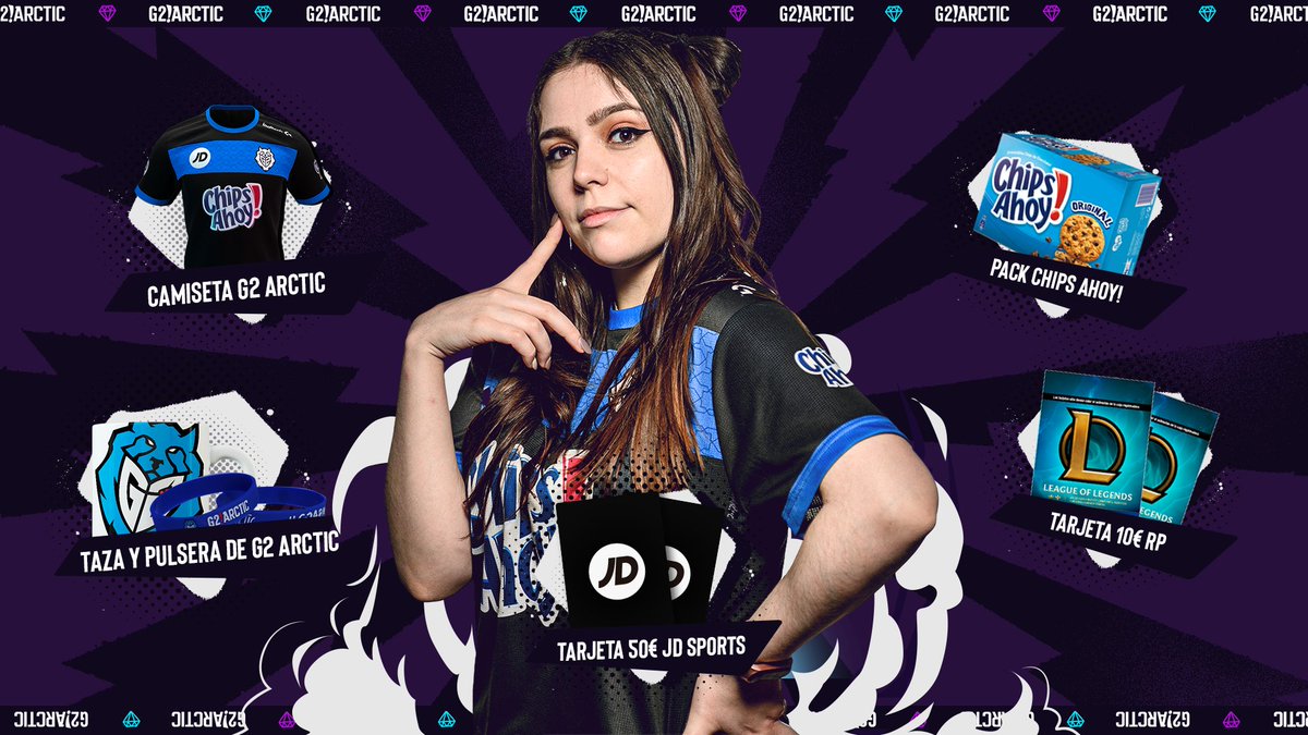 SugusSusanaTW's tweet photo. 🎁 SUPER SORTEO DE LA MANO DE @G2ArcticES 🎁

Para celebrar que paso a formar parte de los New Diamonds 💎 vamos a sortear una de las nuevas camisetas de G2 Arctic, RP's, tazas y MUCHO más 💙

Serán 5 ganadores, mucha suerte a todos🍀
Para participar ➡️https://t.co/r35viF3cNA https://t.co/H1LzqDA0lG
