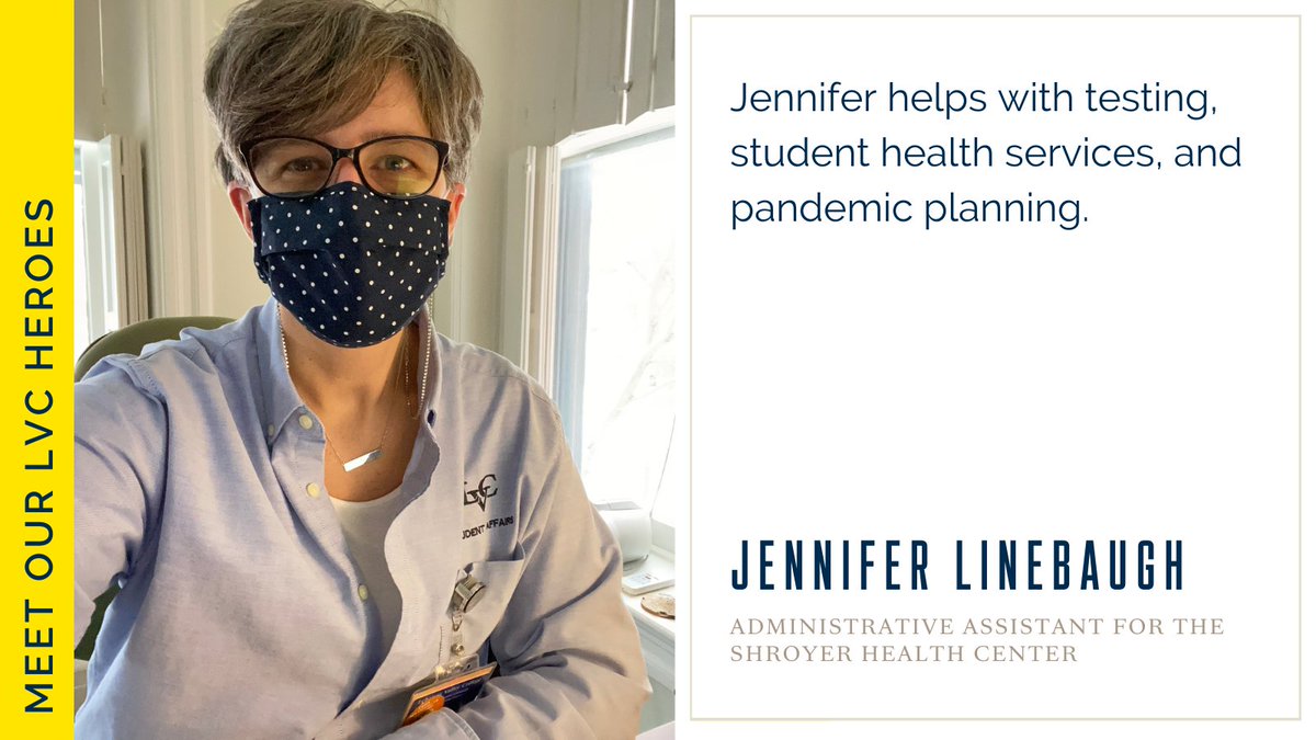 LVC's tweet photo. We are thrilled to start a new Twitter series honoring the LVC Heroes helping to keep our LVC community healthy and learning this year #GoLVC #LVCForward https://t.co/pVPk04HzCk