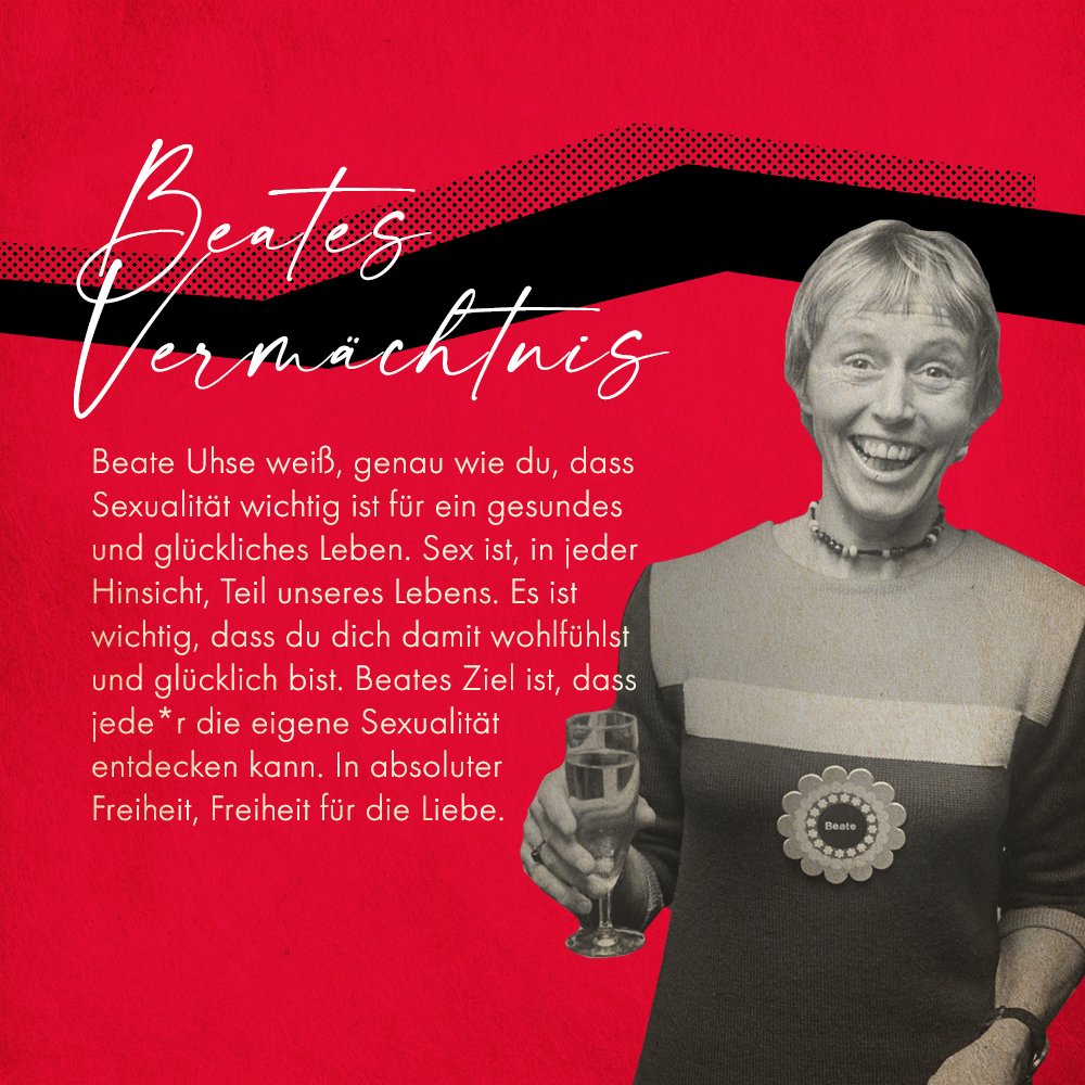 beateuhse_de's tweet photo. #HistoryLessons: Es war eine wilde Achterbahnfahrt für Beate Uhse und leider ist sie nicht mehr bei uns. Aber ihr Vermächtnis lebt weiter und wird gedeihen. Alles wofür sie gestanden hat, kehrt wieder und wir führen ihre Mission weiter. https://t.co/BgT322FcxS