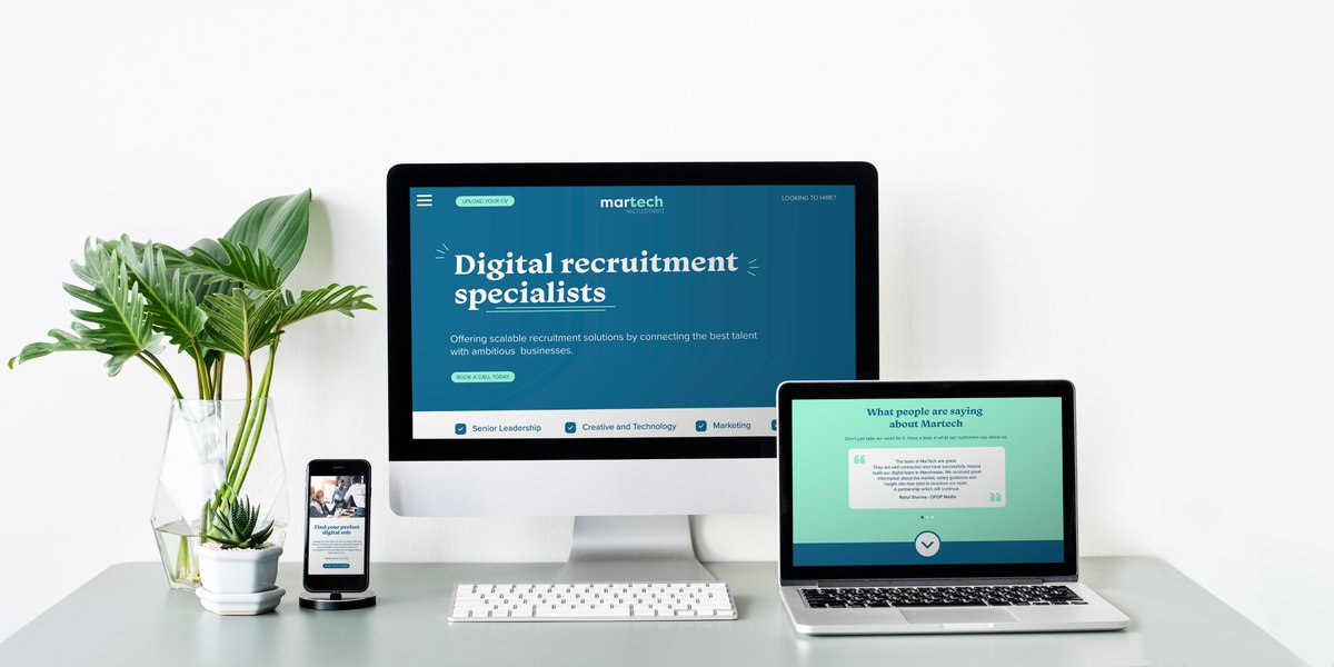 We have teamed up with MarTech to create a new and modernised recruitment agency, focusing on the Uk’s Digital and Software sectors.

Think modern, simple and effortless.

#webdesign #logodesign #branding #graphicdesign #developers
