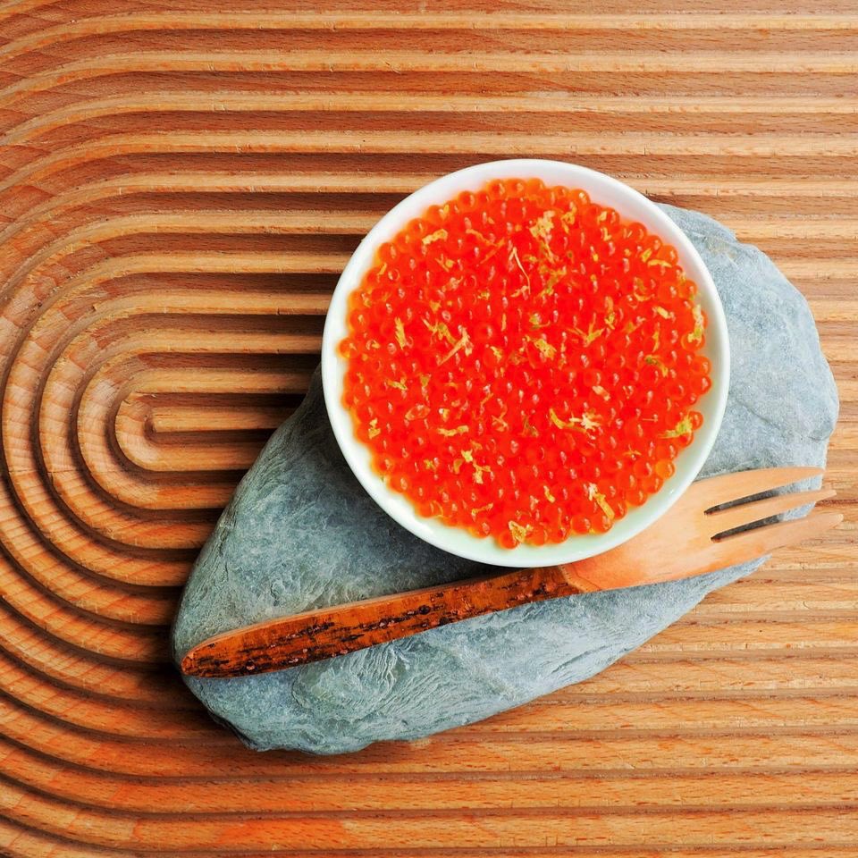 Simpler is sometimes better: Albacore, trout roe, wasabi, shoyu. #eventprofsuk #eventcatering #chefsofinstagram #recipes #foodphotography