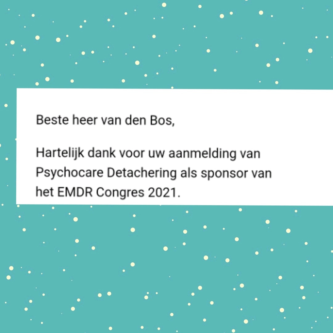 Psychocare detachering nu  ook sponsor  van het #emdr congres!
#ptss #psycholoog #vacature