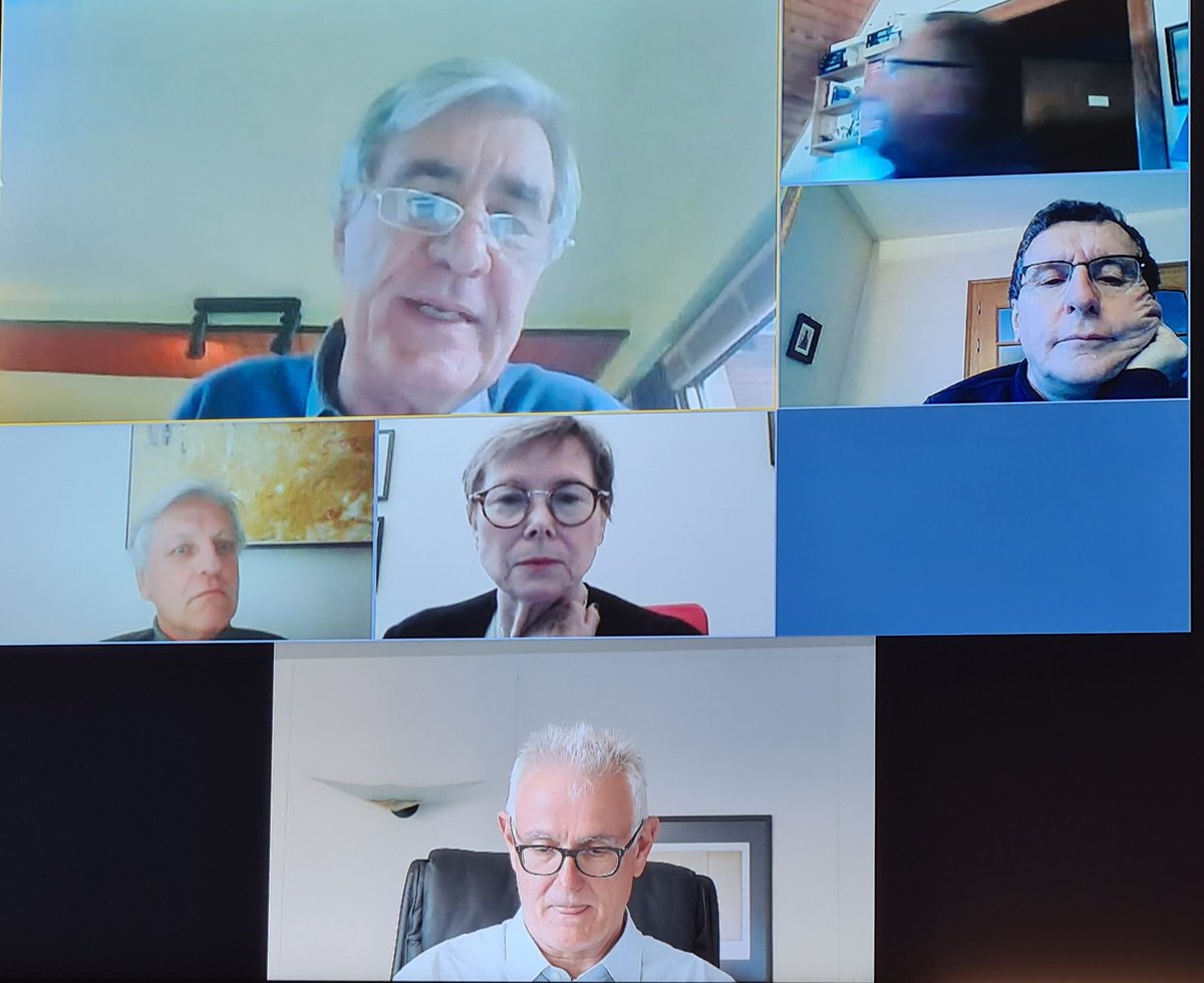 BaalDaniel's tweet photo. Plaisir de participer ce soir, en visio-conférence, à la réunion du Bureau du District de Strasbourg-CUS de la Fédération du @CreditMutuel Centre Est Europe. 
#échanges #proximité #mutualisme  #coopération https://t.co/u4QY0SkzCW