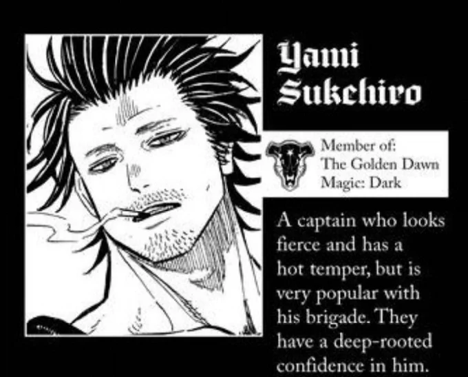 so there was a time when Yami move to another squad  Vol.16 