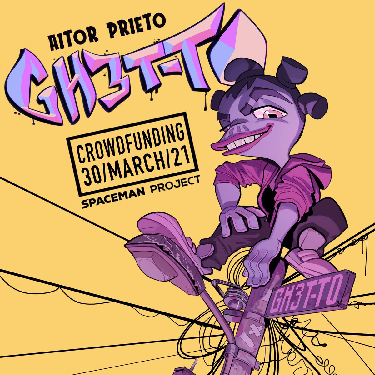 _LoPrieto_'s tweet photo. GH3T-TO, by Aitor Prieto. Stay tuned!
#GH3TTO #Art #comic #comicbook #illustration #alien #spacemanproject @spaceman_team https://t.co/M7zj7om0LK
