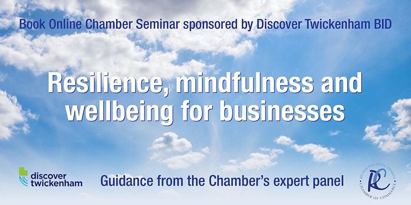 🌟DON'T MISS FREE TRAINING FOR ALL DISCOVER TWICKENHAM BID BUSINESSES!🌟 We've teamed up with <a href="/RichmondBorough/">Richmond Chamber of Commerce</a> to bring you a FREE training webinar on Resilience, Mindfulness &amp; Wellbeing (Monday 29th)Book here: bit.ly/ChamberResilie… 
#twickenham #businesssupport #mentalhealth