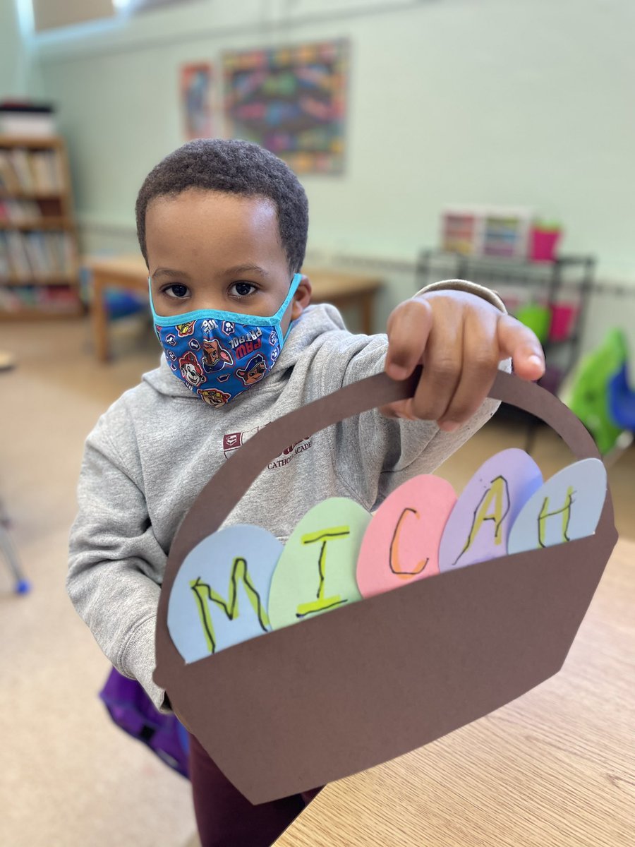 ASCANursery's tweet photo. Fancy Easter baskets with our names on the eggs! @ASCA_Albany @RCDASchools https://t.co/ajMlvgvjj7