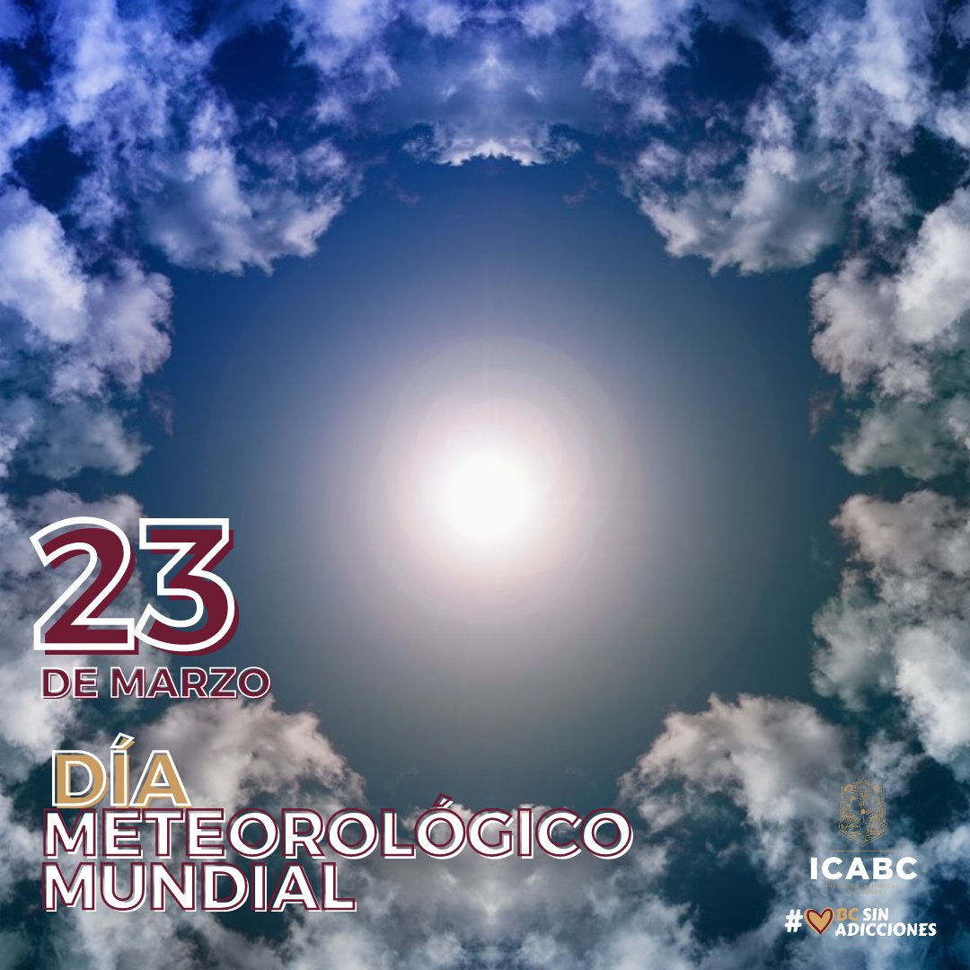 BC_ICA's tweet photo. ⚠️#BCSinAdicciones⚠️| Día Meteorológico Mundial 🌧⛈☔❄🌞

Preservemos el medio ambiente, cuidemos los recursos naturales, minimicemos el consumo de energía, preservemos nuestra flora y fauna... todo lo anterior está asociado a nuestro estilo de vida que incide en atender y https://t.co/vJSMqNYUSD