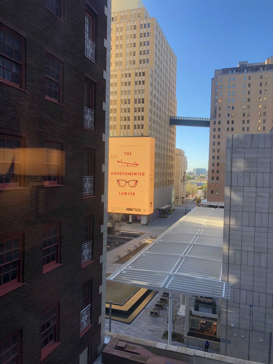 So exciting to see this billboard in Dallas of our <a href="/HBO/">HBO</a> film! Make sure to stream <a href="/UndocLawyerFilm/">The Undocumented Lawyer</a> on <a href="/hbomax/">HBO Max</a> to learn more about <a href="/LizbethMateo/">Lizbeth Mateo Jimenez (M, E, & A's auntie)</a> and what she's fighting for.