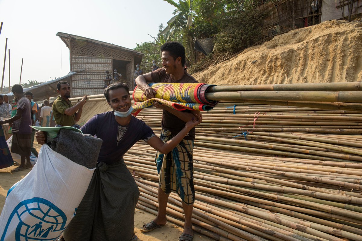 IOMBangladesh's tweet photo. Over 45,000 #Rohingya men, women &amp; children were affected by yesterday's fire in Cox’s Bazar.

IOM and its partners are on the ground assisting those in need.

Little by little, we are rebuilding lives and livelihoods.

📖 https://t.co/08hJ5RZj0o https://t.co/kspbGx86Ib