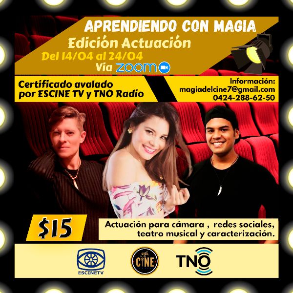 Cresta Metalica Producciones on Twitter: "Magia del Cine, TNO Radio y  ESCINETV invitan a las jornadas académicas de capacitación "Aprendiendo con  Magia" > https://t.co/mLR1TqnSQK #NoticiasCresta #CrestaNoticias  #CrestaCultural #Noticias ...