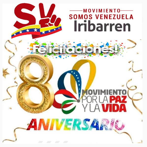 #23demarzo 8vo. El Aniversario del Movimiento por la Paz y la Vida . El equipo del secretariado del M.S.V del Mpio. Iribarren queremos celebrar con alegría con nuestro hermanos y hermanas del Movimiento por la Paz y la Vida*, Felicitaciones 😃✌🏻@movimientopazyvida