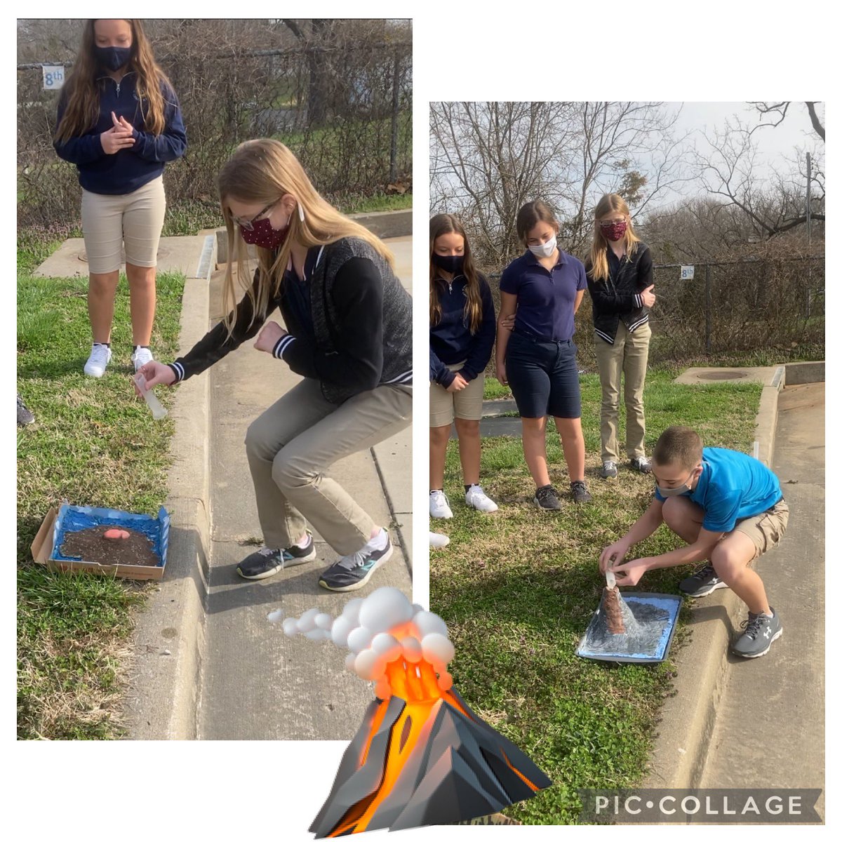 sfxtigers's tweet photo. Yesterday, 6th grade ‘erupted’ their model volcanoes! 🌋 #SFXTigerPride #1Faith1Family1SFX https://t.co/wYypJjb9D9