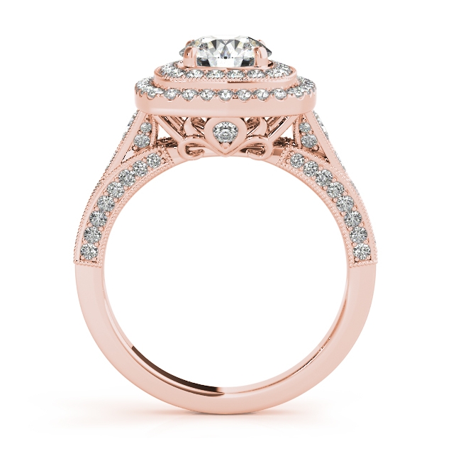 RingsUsa's tweet photo. Flashy engagement rings demand the center of attention. Nothing wrong with that, right? This rose gold beauty has 105 total diamonds, including a square shaped double halo, side stones and accent stones.

See all of our rose gold engagement rings here: https://t.co/ztXygPiEt0 https://t.co/TKxskjY8Lq