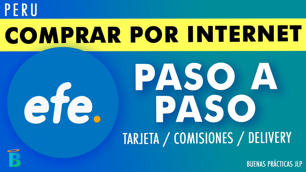 AlertaCreadores's tweet image. #Perú Vamos a ver paso a paso como comprar por la pagina de tiendas EFE Perú, que tarjeta , metodos de pago, experiencia con el delivery , todo en el siguiente vídeo. ➡ youtu.be/VOQSzDxhl-M
#comprar #tiendasefe #tutorial #comprasporinternet