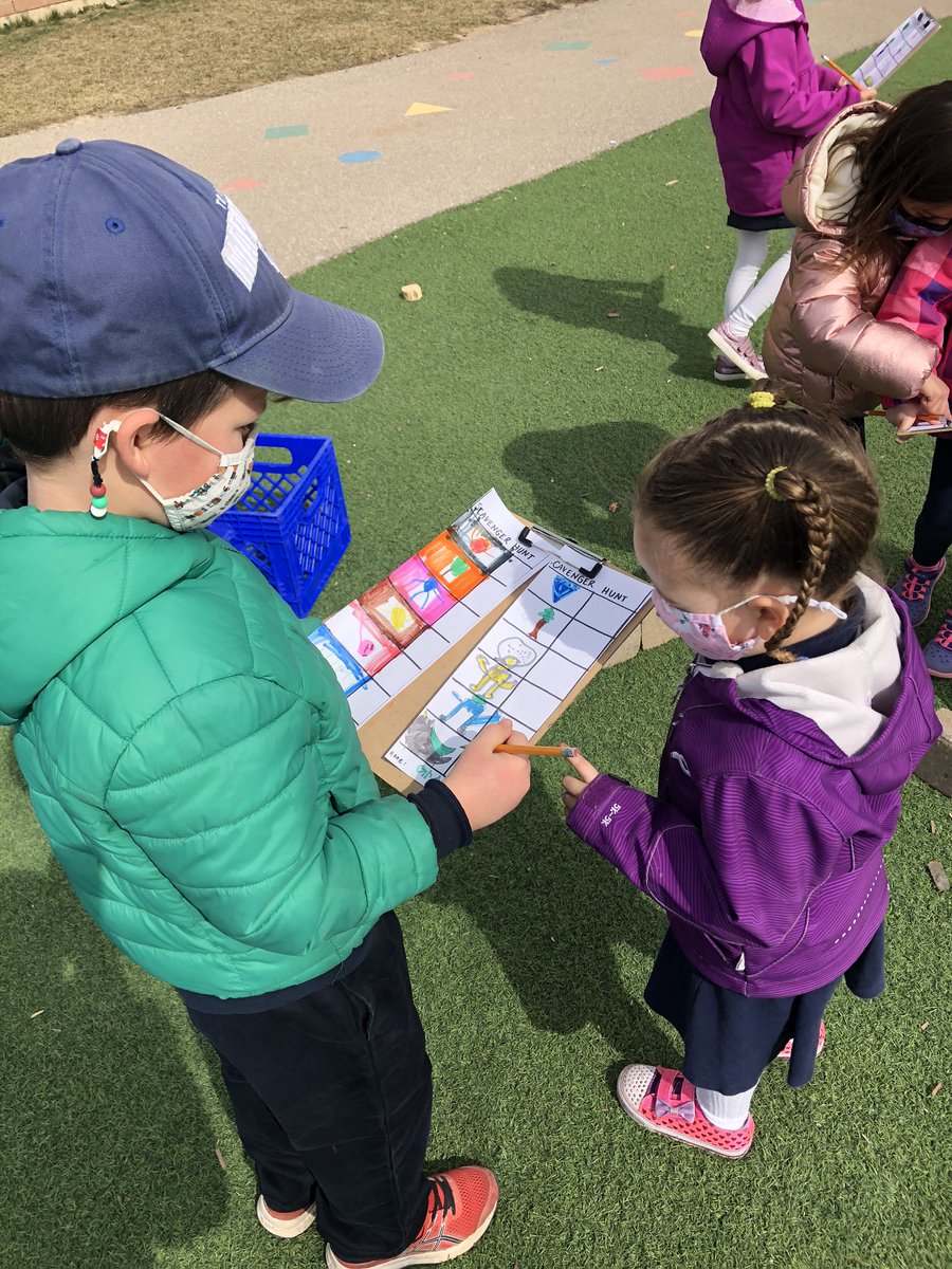 Chorzele's tweet photo. Personalized, student-made scavenger hunts are a hit, especially with double-digit temps! ☀️ @stthces @cascianoc1 https://t.co/gVUUyu7iWj