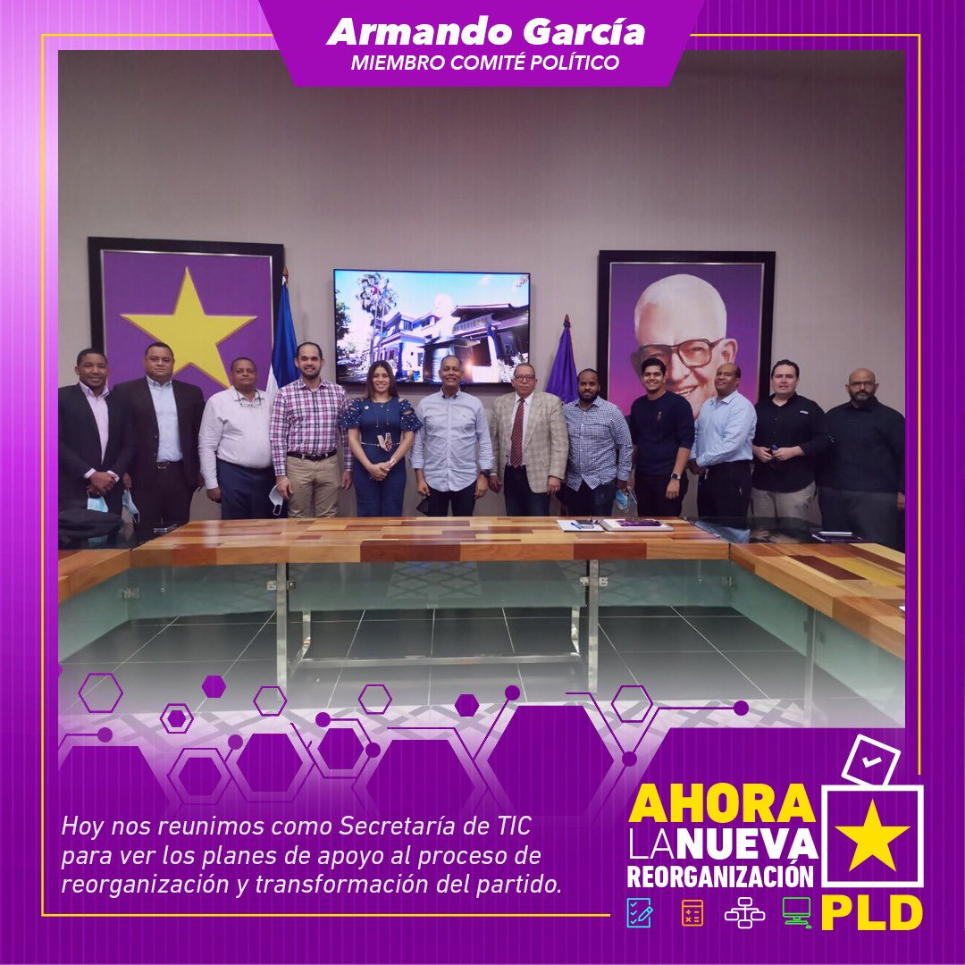 armandogarciap's tweet photo. Hoy reunimos la Secretaría de TIC del @PLDenlinea para elaborar los planes de apoyo al proceso de reestructuración del Partido a cargo de la Comisión de Reestructuración designada por el Comité Político. Sin descanso hacia el 2024. @cmariottijr #PLDseTransforma #PLDdigital https://t.co/eQTwffVvXn