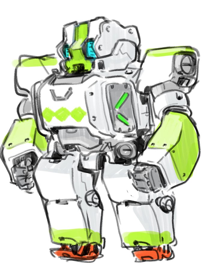 「#見た人も何か無言でロボットをあげる 」|mzn/ミズノシンヤのイラスト