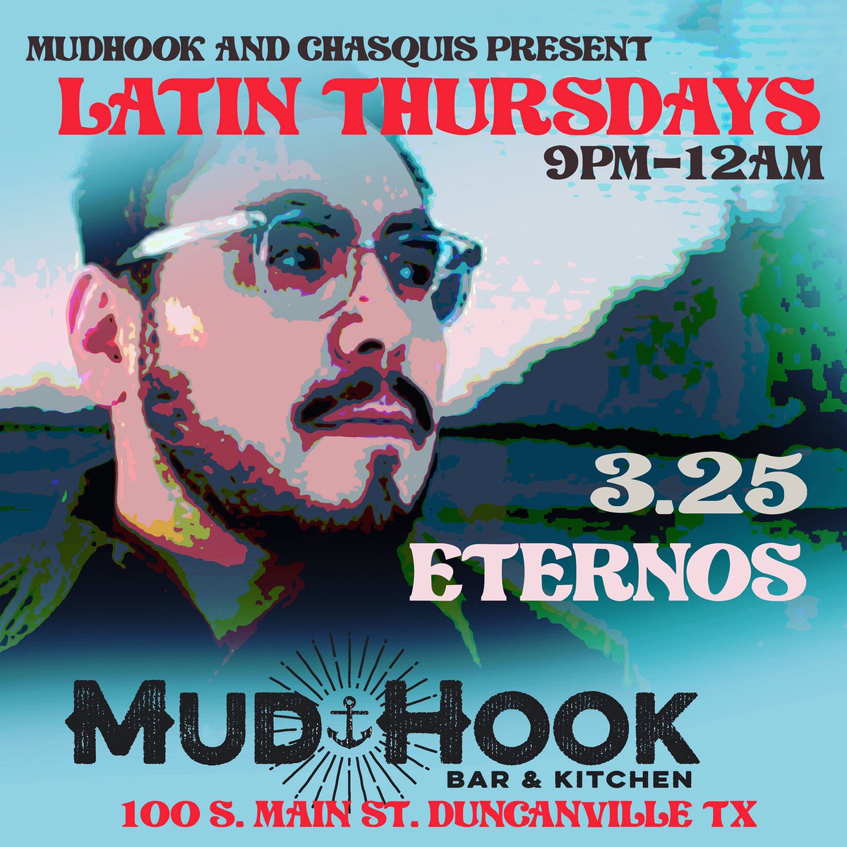 MudhookBar's tweet photo. Coming up for Latin Thursday this week, with Eternos on the decks! 9pm-12, see you soon... #latinthursday #texasdj #duncanville https://t.co/MNOp8YMFO7