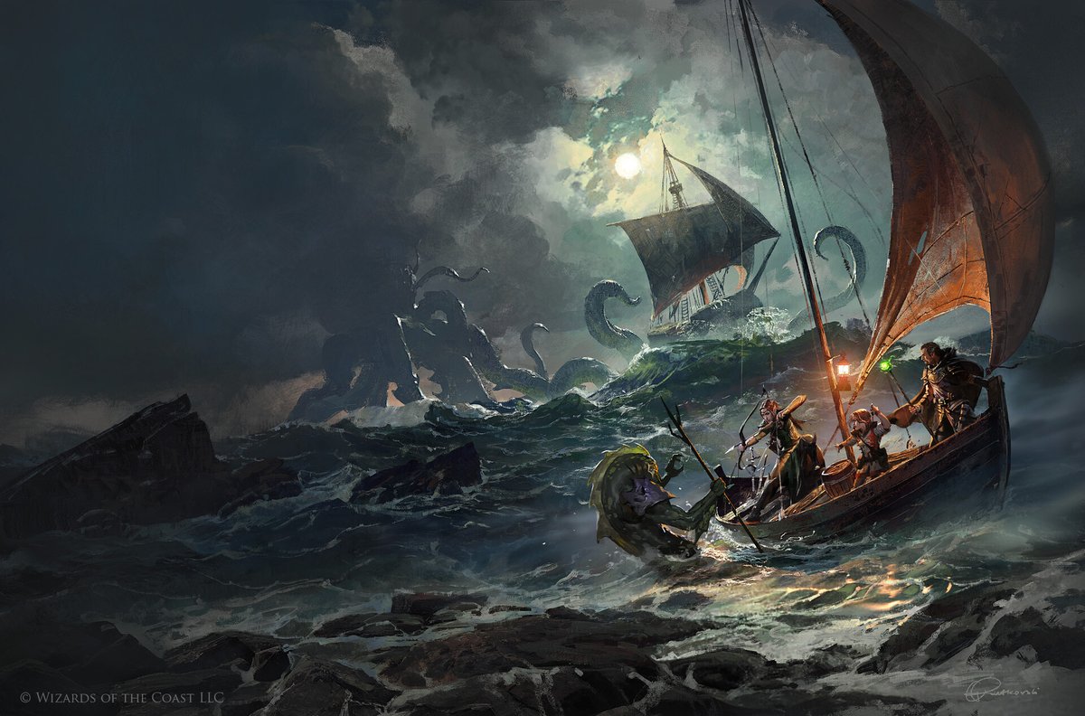 GrzegorzRutko14's tweet photo. Hi there!

Here's an artwork I did for a cover for the Dungeons&amp;Dragons: Ghosts of Saltmarsh.

I hope You like it :)

Cheers
#dungeonsanddragons #ghostsofsaltmarsh #gregrutkowski #fantasy #kraken https://t.co/WtsCtIvrEZ
