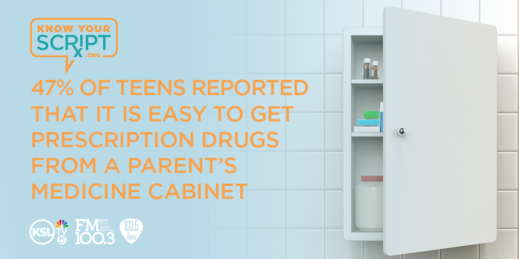 KSL5TV's tweet photo. Do you clean out your medicine cabinets regularly? Today at 12p, we have a live interview with Kim Campagni from @Intermountain and she will address how important it is for people to discuss their treatment.
Partnership w #KnowYourScript. https://t.co/ktjSgFKwu6. https://t.co/4uQ0v2Idqy