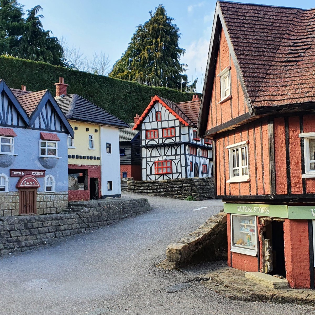 bekonscot's tweet photo. Tickets will be available to book from this Friday ahead of reopening on 12th April. 
Meanwhile quite a few doors and windows have been removed for maintenance hence the door-less Waitrose!

#Easter #Waitrose https://t.co/esWxsSYKbY