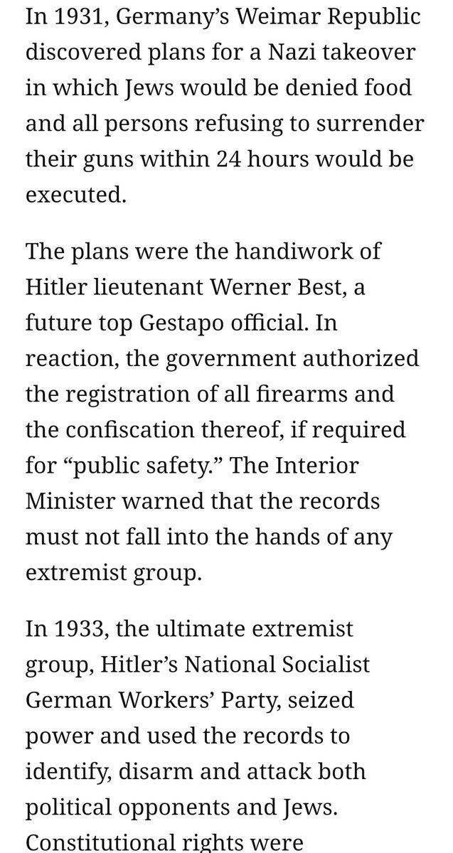 BetrCutlerLoose's tweet photo. @TrishForTrump @thetoyman1 Why would @donlemon feel compelled to even mention it?
#WeRemember #NeverAgain #NeverForget #Holocaust.
#GunReformNow #GunControl is Totalitarian Elitist National Socialist Democrat Party #OnePartyRule attempt.
#BringBackTheConstitution before it's too late! https://t.co/HBuUnF2ZxH