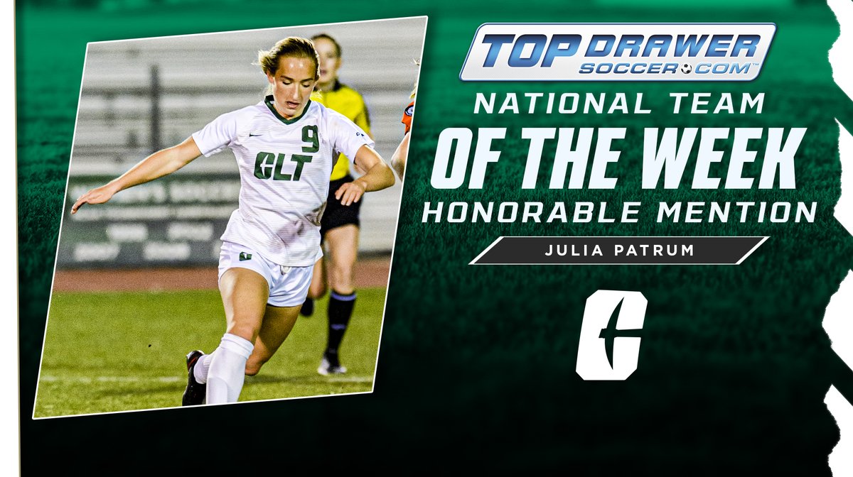 CharlotteWSoc's tweet photo. Congrats to @Juliapatrum on her second @TopDrawerSoccer National Team of the Week honorable mention selection, this spring!

Full team: https://t.co/DOQUZvVsZv

#GoldStandard https://t.co/eoWSIegwAd