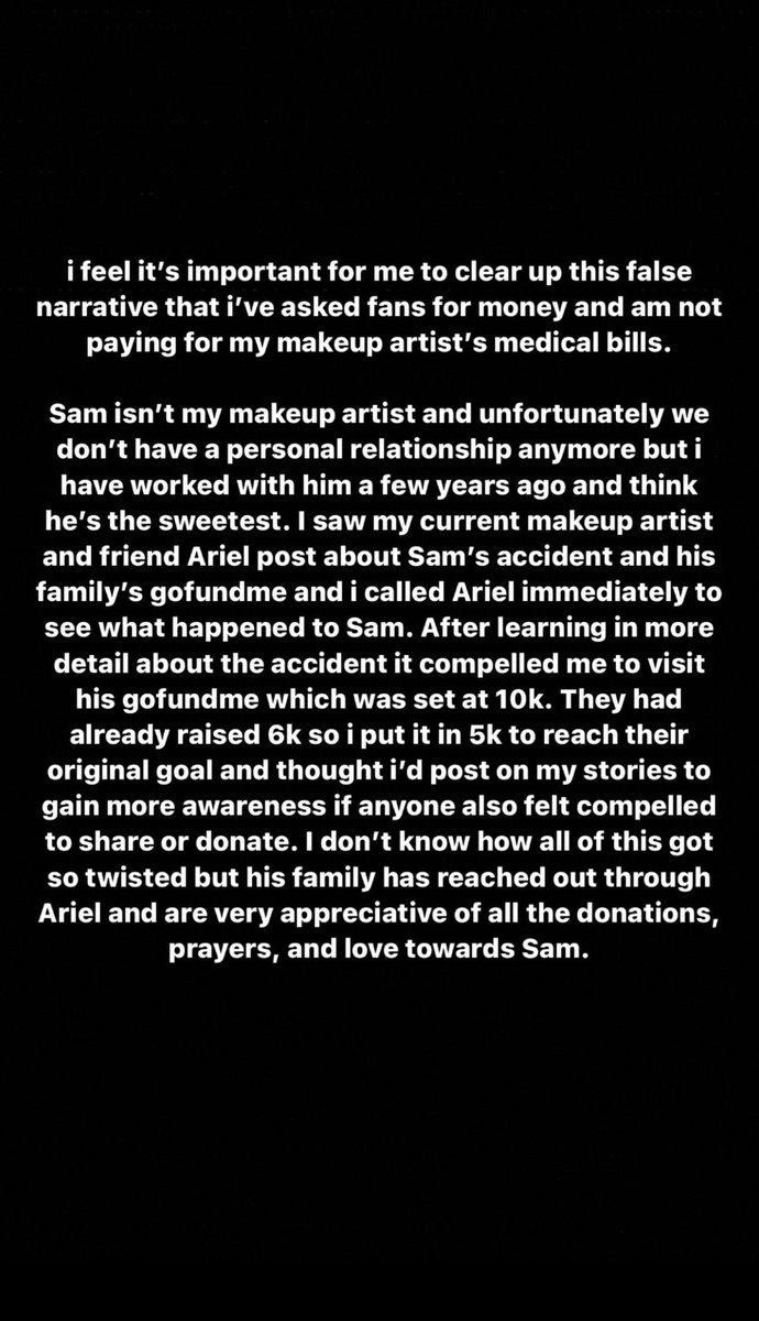 I’m sick of people saying <a href="/KylieJenner/">Kylie Jenner</a> should be donating sorry but because a person has money doesn’t mean there obligated to do it as she statues it’s and old friend