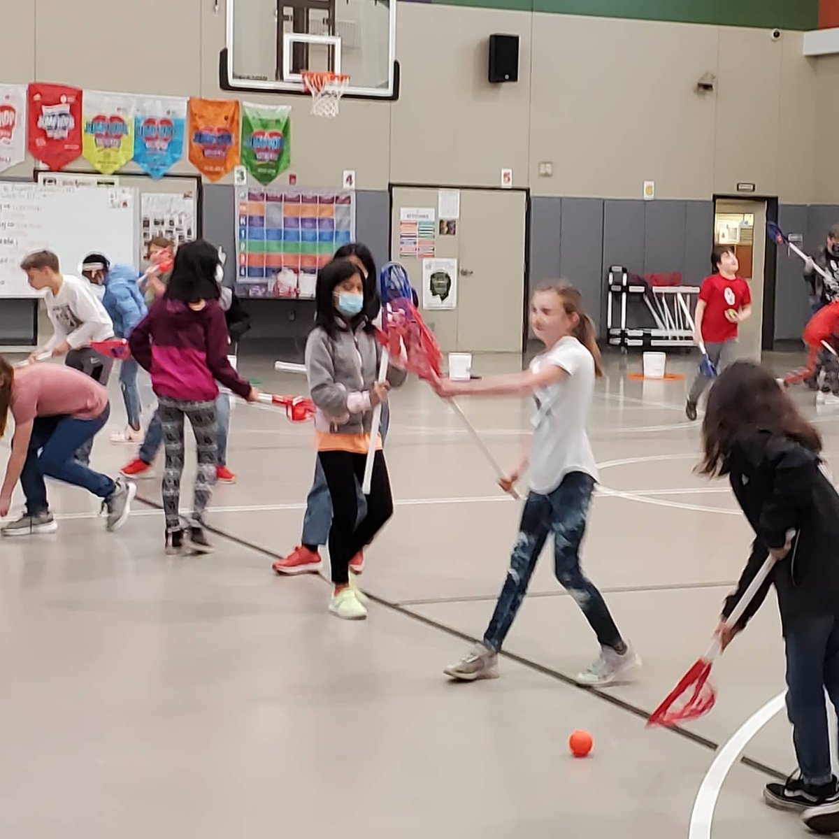 JenksWestPE's tweet photo. Lacrosse, originally called stickball, was created by the Native Americans. Over the years, the game has evolved. Students learned about the history of the sport before working on the basics including cradling, scooping, and passing. #fromWest2TheWorld #westisbest https://t.co/x0leTCbQRK