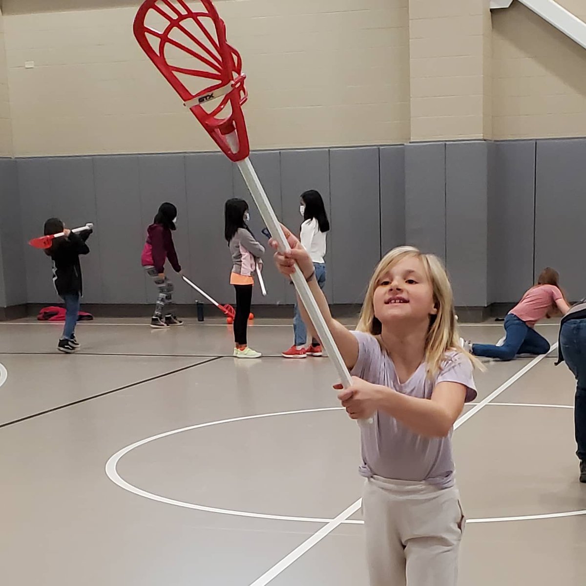 JenksWestPE's tweet photo. Lacrosse, originally called stickball, was created by the Native Americans. Over the years, the game has evolved. Students learned about the history of the sport before working on the basics including cradling, scooping, and passing. #fromWest2TheWorld #westisbest https://t.co/x0leTCbQRK