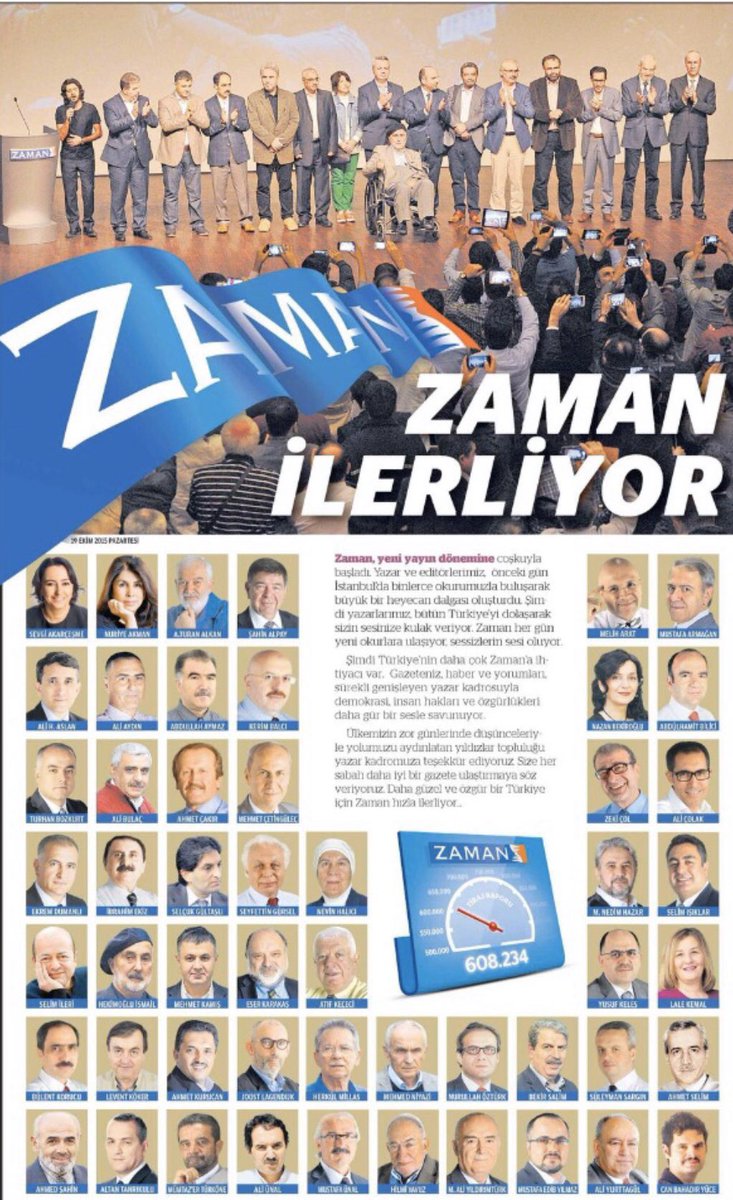 ahamitbilici's tweet photo. Erdoğan rejimi kötü dedi diye Zaman kötü olmaz. Aksine demokrasi ve hukuktan sapmış bir yönetimce susturulması, doğru yerde durduğunun delilidir. Hatalar olmuştur ve eleştiriden ders alırız. Ama şu kalite ve fikir çeşitliliği Hürriyet’te mi, Akit’te mi, Cumhuriyet’te mi vardı? https://t.co/m5UyjNh46A