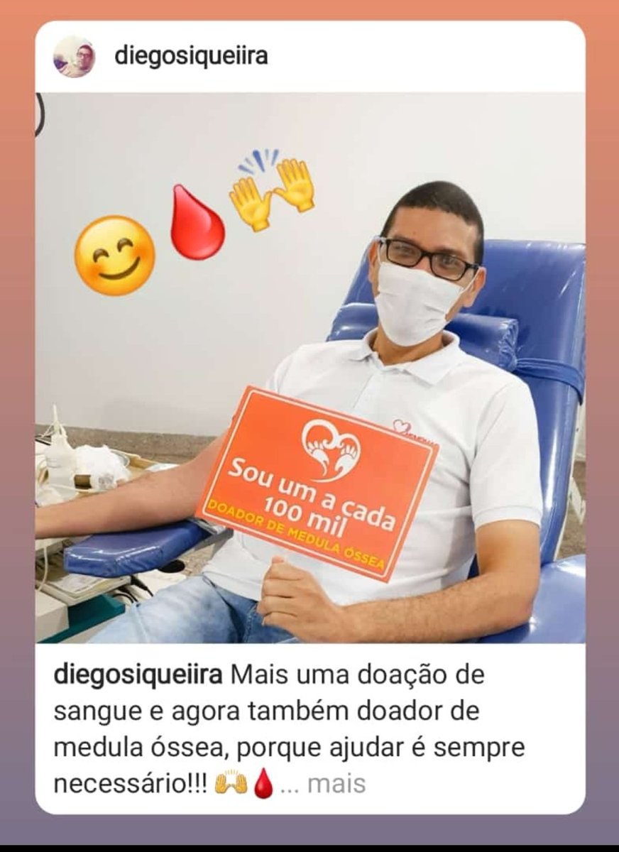 DiegoSiqueiiraa's tweet image. Fazendo a diferença na vida de alguém! 😊🙌❤
#DoeSangue #DoeVida #SouDoador #SangueSalva #DoeMedula