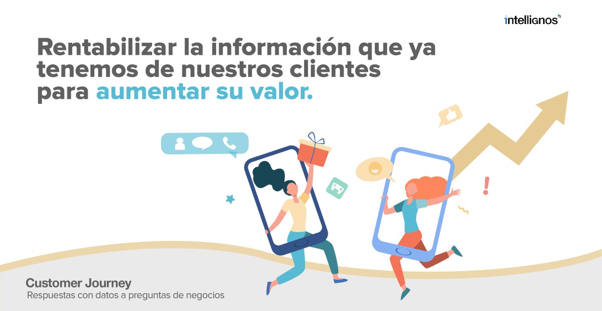 Rentabilizar la información que ya tenemos de nuestros clientes para aumentar su valor.
intellignos.com/es
#Bigdata #DataDriven #CulturaDriven