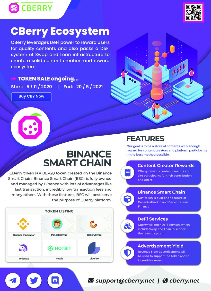 🎉🌟🌟🌟🎉

🍓 <a href="/cberry_official/">CBerry</a> got featured in this week's edition of <a href="/PlatinumCrypto/">PlatinumCryptoAcademy</a> Cryptonaire Weekly Journal⤵️

📄 Page 8 and Page 47

📃 Copy available here:
platinumcryptoacademy.com/cryptonairewee…

The first content sharing platform on the #BinanceSmartChain 
🍓 CBerry 🍓

#BSC #DeFi