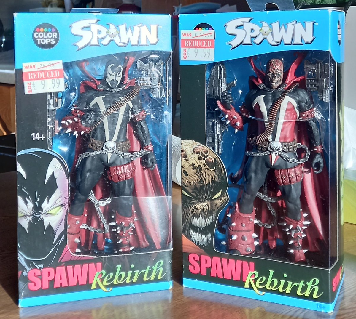 gerardkane71's tweet photo. 7" Spawn Rebirth figures #colortops #McfarlaneToys 😀💚 https://t.co/GPRaeJrf7V