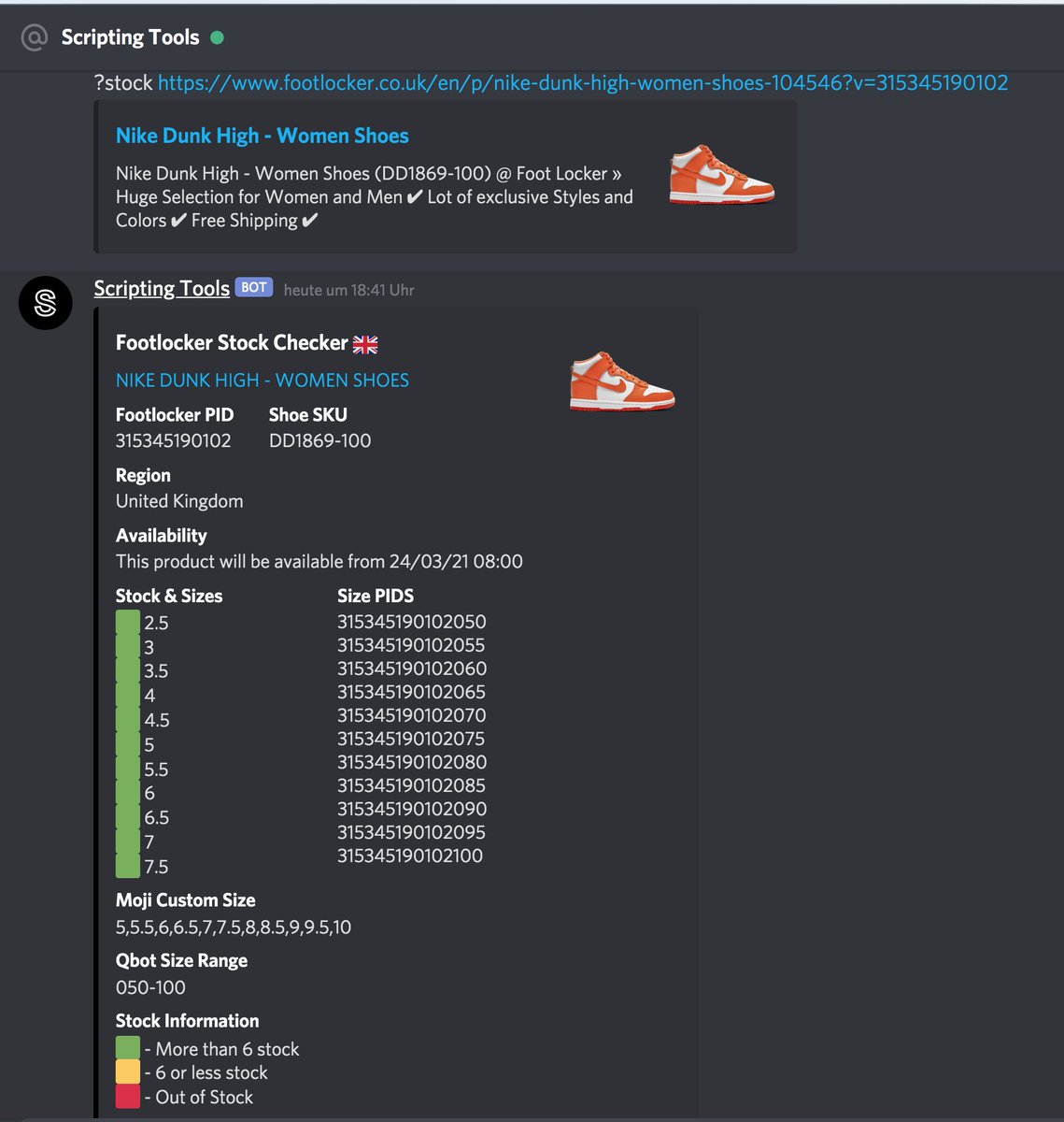 scriptingtool's tweet photo. Footlocker Stock Checker

All OLD Region (UK,FR,ASIA and AU)
All New Region

including a loaded new region checker! https://t.co/KsAIgEPbeO
