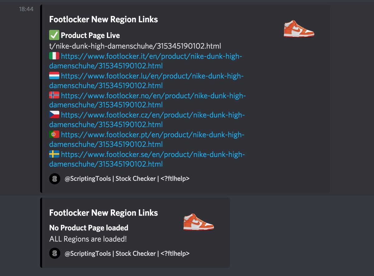 scriptingtool's tweet photo. Footlocker Stock Checker

All OLD Region (UK,FR,ASIA and AU)
All New Region

including a loaded new region checker! https://t.co/KsAIgEPbeO