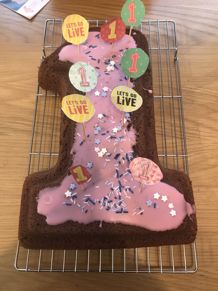 Jacquel80569999's tweet photo. We loved the birthday show cake now iced. Thank you @maddiemoate and @gregfoot so much for all you have done children are already asking to watch shows again. @ https://t.co/3gQvLapiET