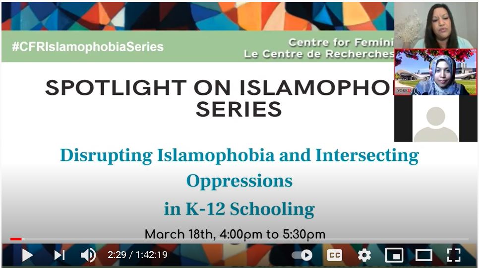 ChowdhurySayema's tweet photo. Exciting News! The recording from our #CRFIslamophobia Series is now out! Find it: https://t.co/STrn586PYe
Thank you for bringing us this important conversation @YorkUeducation @CFR_York @VidyaShah6 @AmiraElghawaby @GogglezP @samiya_ph @gilaryPmassa https://t.co/dchdjG1il9